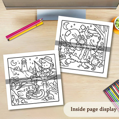 SPOOKY MOMENTS A Cozy & Whimsical Coloring Escape for Adults & Teens