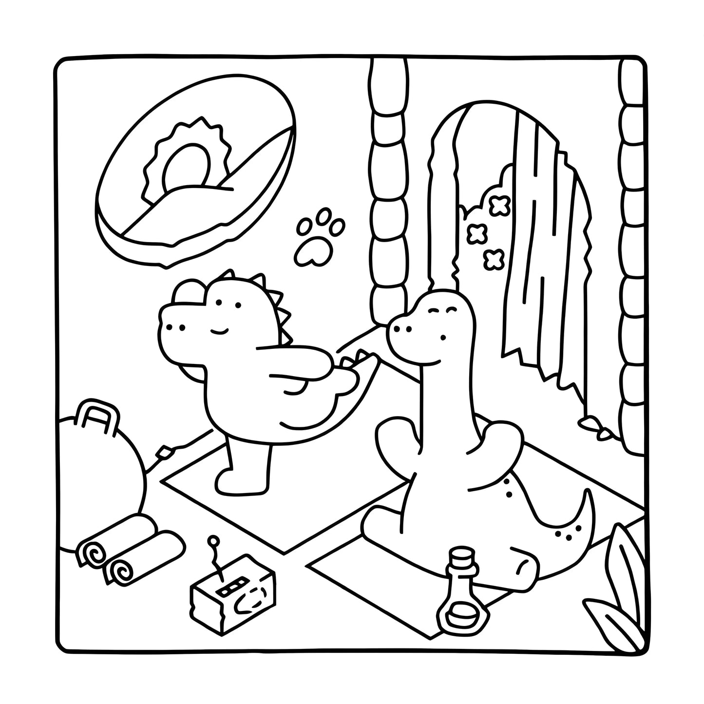 JURASSIC PARK A Fun & Relaxing Dinosaur Coloring Escape for Adults & Teens