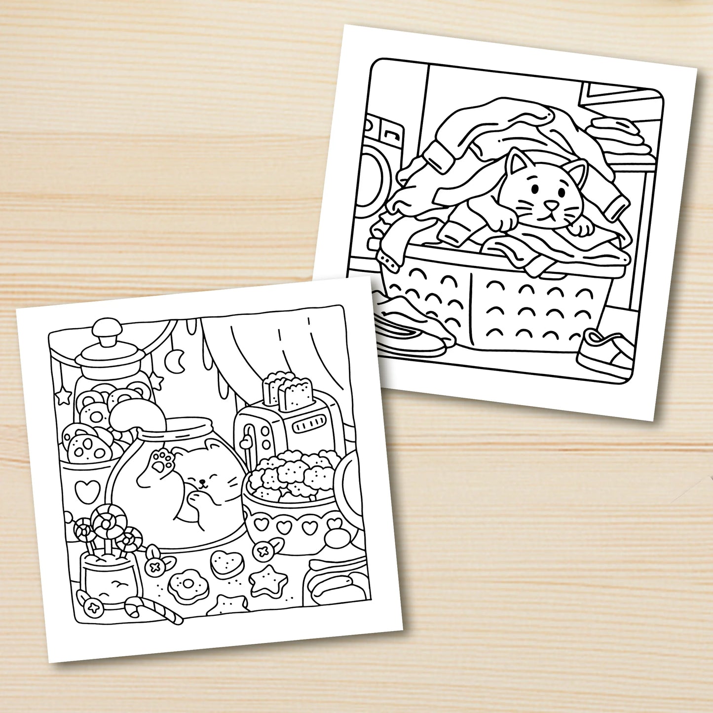 CAT LIFE A Funny & Feel-Good Coloring Escape for Adults & Teens