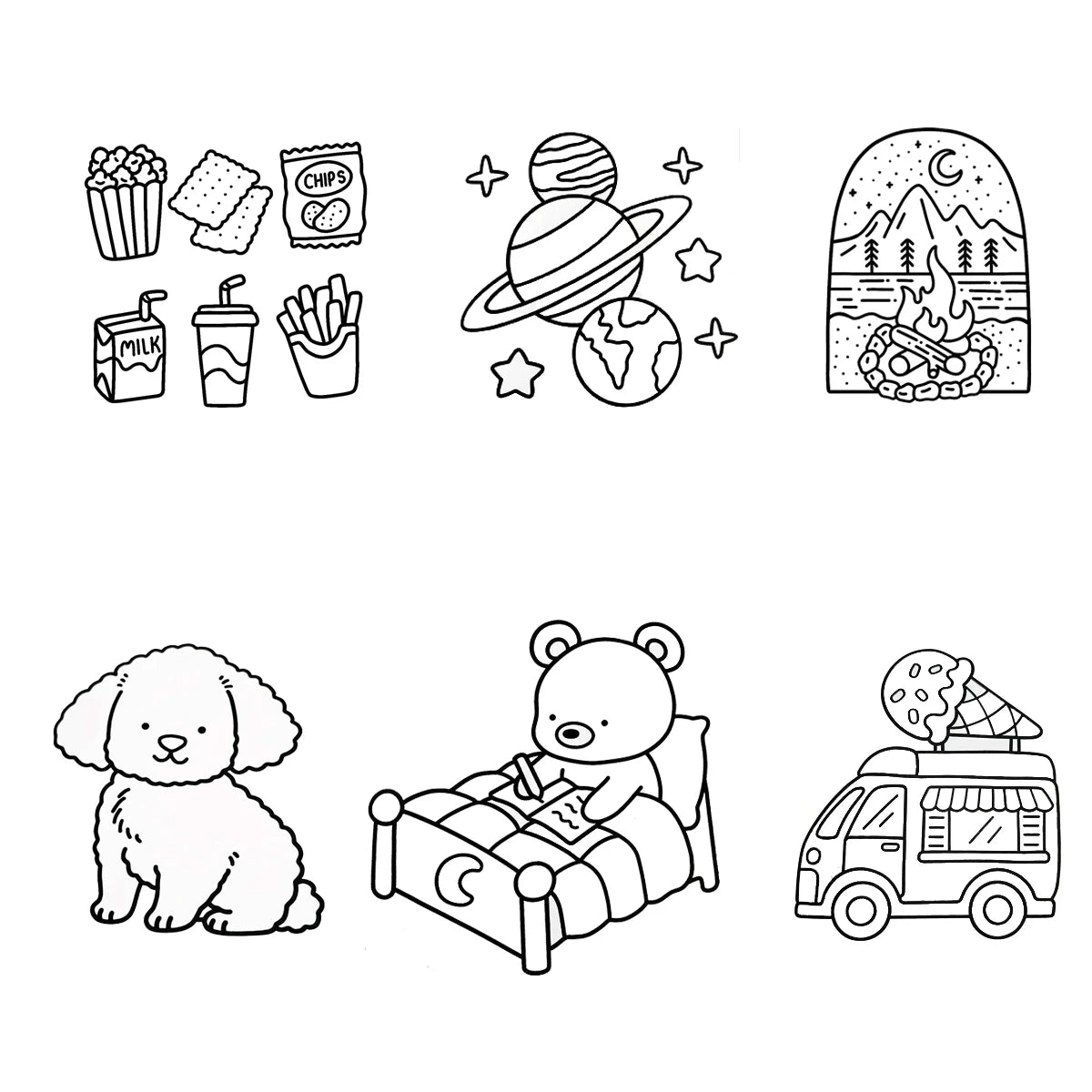 STRESS RELIEF Bold & Easy Coloring Book for Adults and Teens