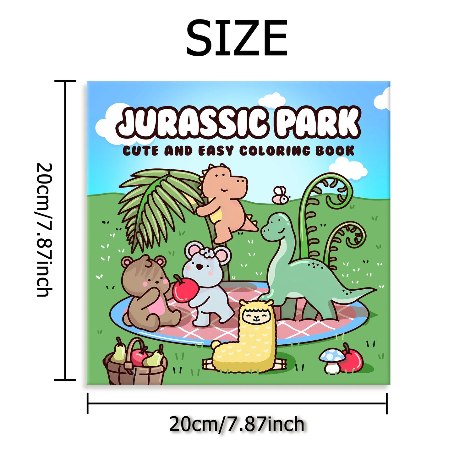 JURASSIC PARK A Fun & Relaxing Dinosaur Coloring Escape for Adults & Teens