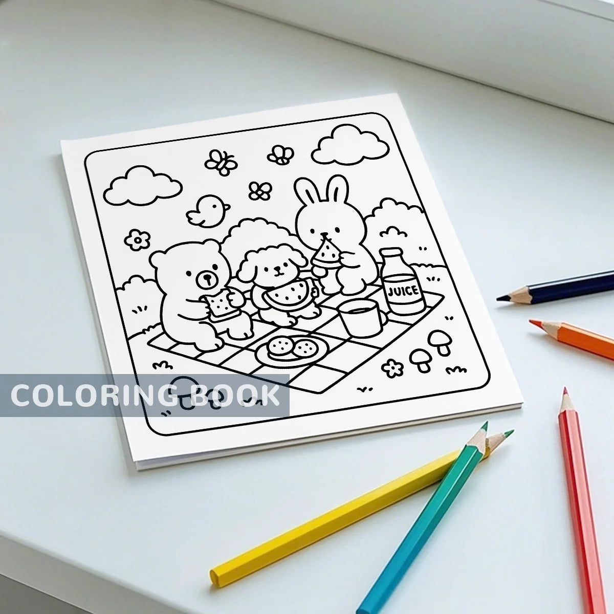 COZY CUTIES Cute & Easy Coloring Book for Adults and Teens