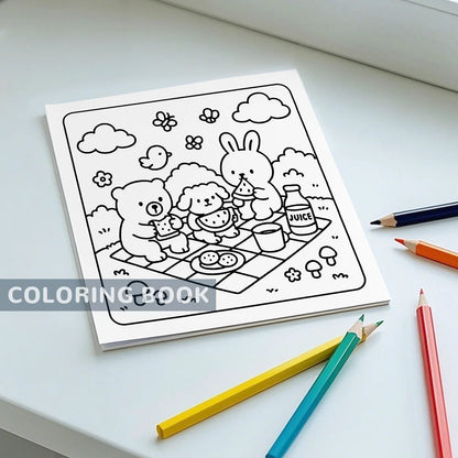COZY CUTIES Cute & Easy Coloring Book for Adults and Teens