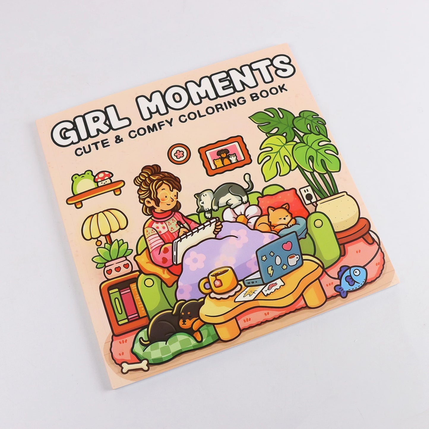 GIRL MOMENTS A Cute & Cozy Coloring Escape for Adults & Teens