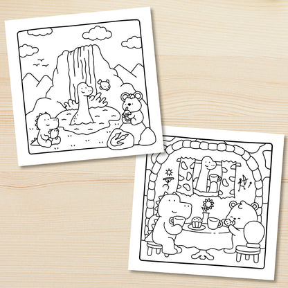 JURASSIC PARK A Fun & Relaxing Dinosaur Coloring Escape for Adults & Teens