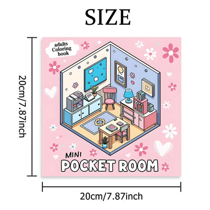 MINI POCKET ROOM A Tiny & Cozy Coloring Escape for Adults & Teens