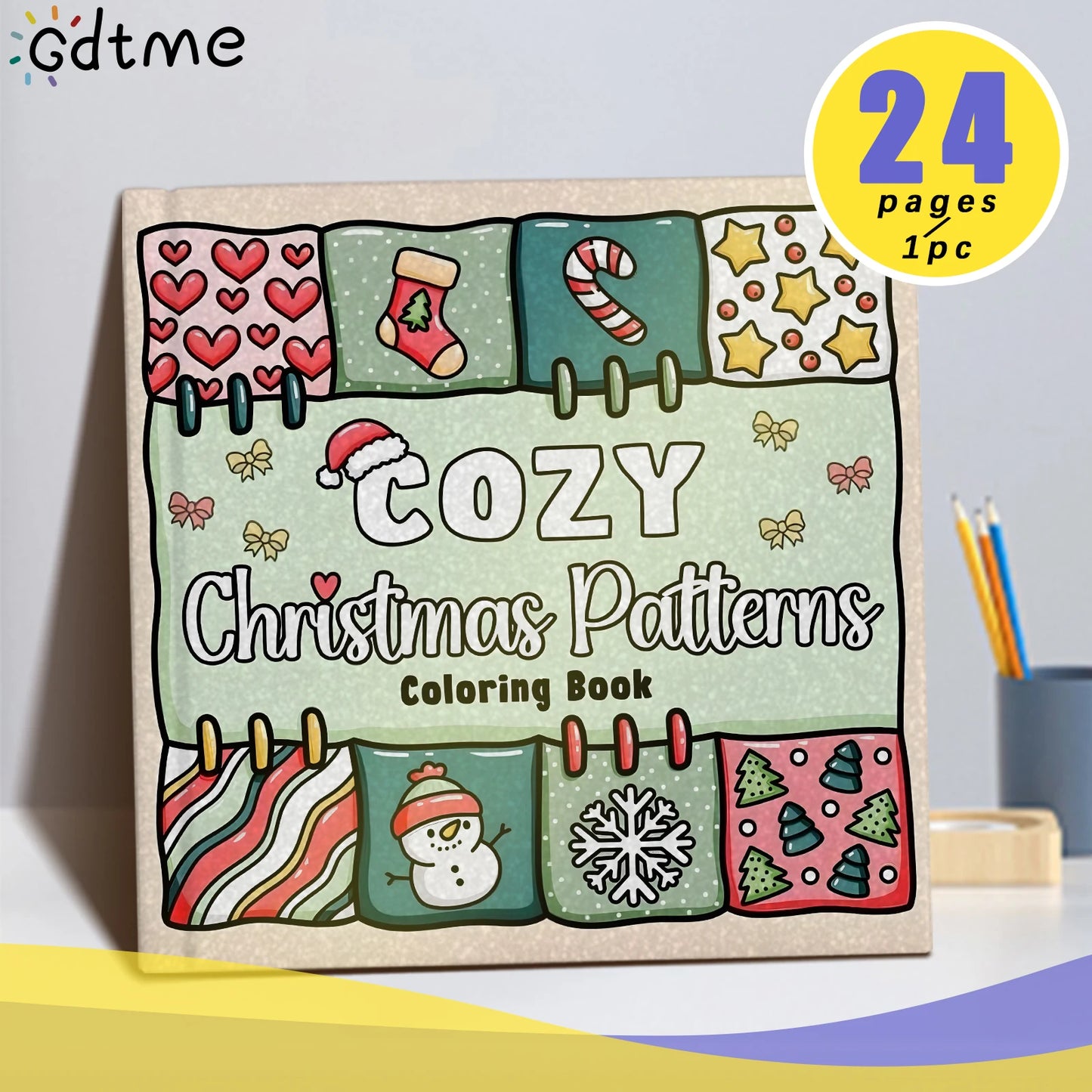 COZY CHRISTMAS PATTERNS A Festive & Relaxing Coloring Escape for Adults & Teens