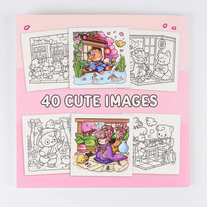 COZY JAPAN A Calm & Charming Coloring Escape for Adults & Teens