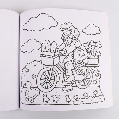 GIRL MOMENTS A Cute & Cozy Coloring Escape for Adults & Teens
