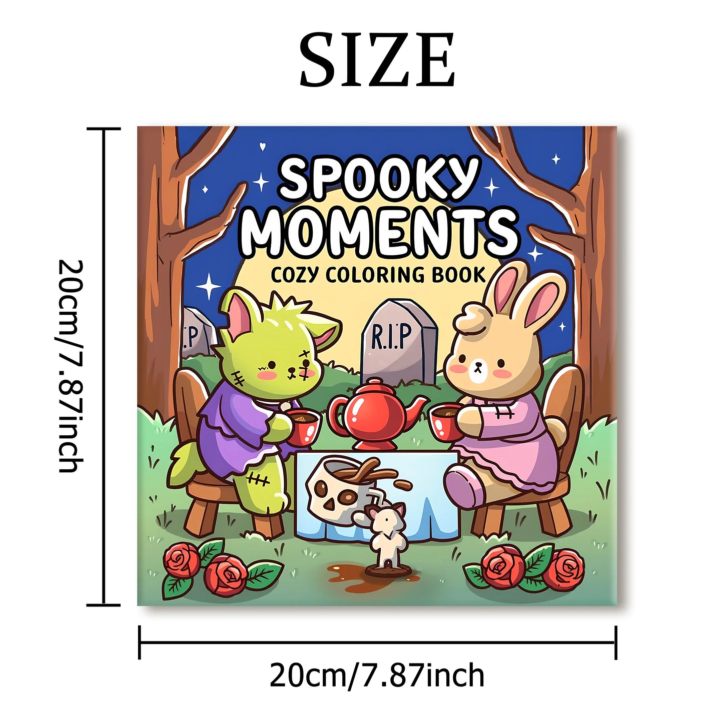 SPOOKY MOMENTS A Cozy & Whimsical Coloring Escape for Adults & Teens