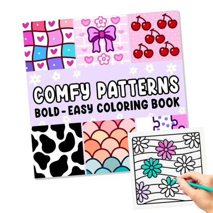 COMFY PATTERNS Bold & Easy Coloring Book for Adults and Teens