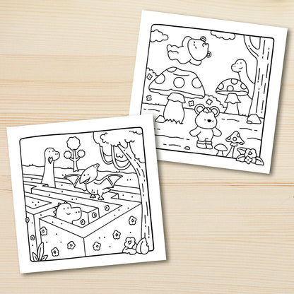 JURASSIC PARK A Fun & Relaxing Dinosaur Coloring Escape for Adults & Teens