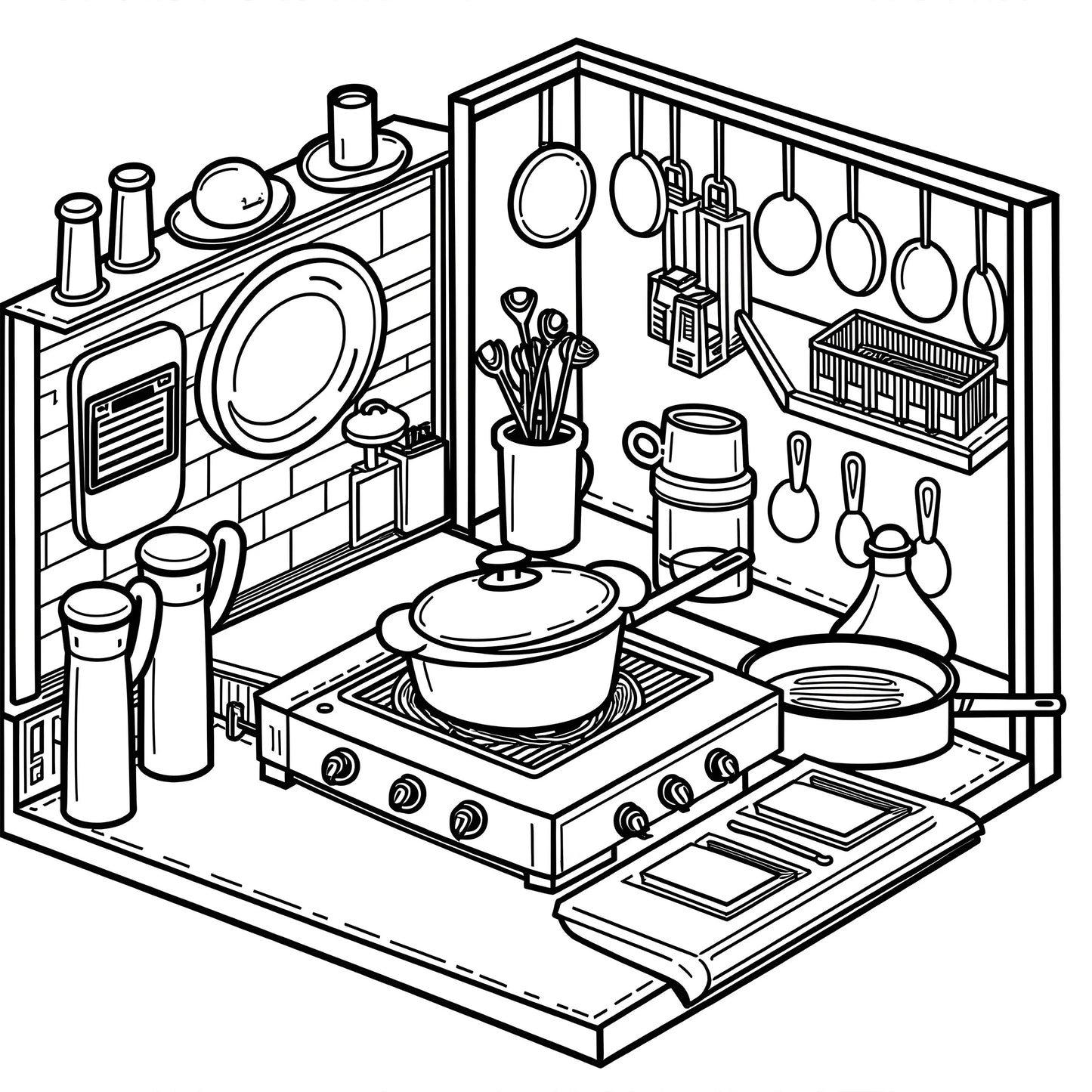 MINI POCKET ROOM A Tiny & Cozy Coloring Escape for Adults & Teens